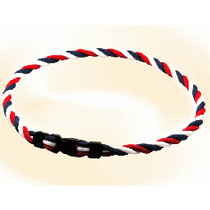 Ionen Power Halskette rot/weiß/blau Small