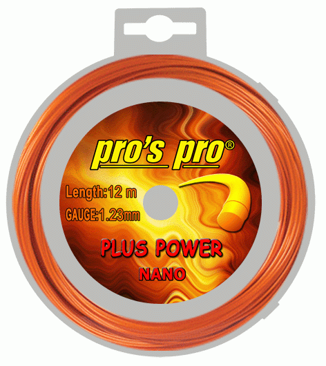 Pro's Pro Deutsche Polyester Tennissaite Plus Power 1.23 12 m orange