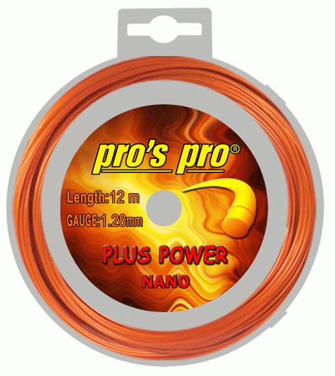 Pros Pro Deutsche Polyester Tennissaite Plus Power 12 m 1,28 mm orange