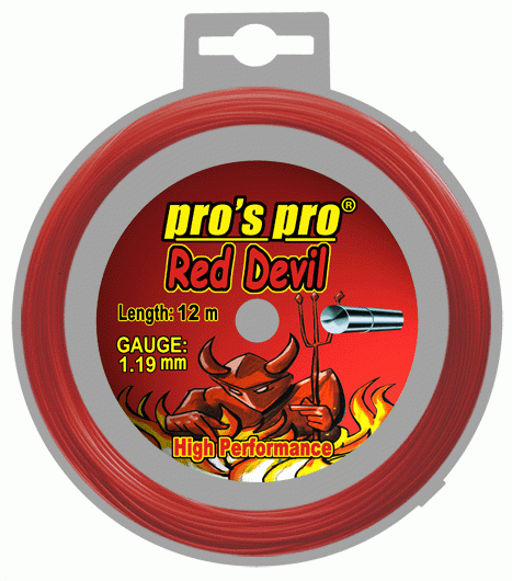 Pro's Pro Deutsche Polyestersaite 12 m Red Devil 1,19 mm rot