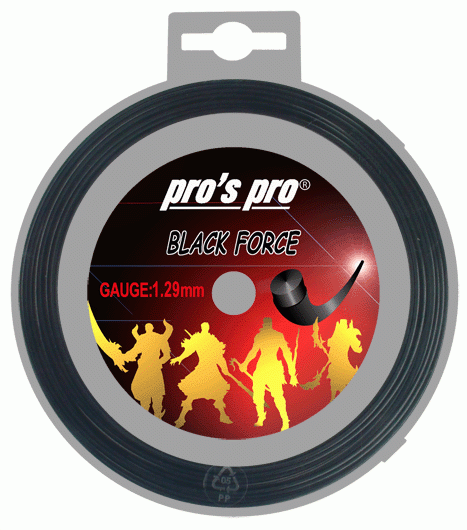 Pro's Pro Deutsche Polyestersaite 12 m Black Force 1,29 mm schwarz