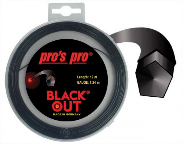 Pro's Pro Deutsche Polyestersaite 12 m Blackout 1,24 mm schwarz