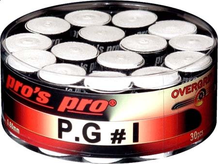 Pro's Pro Overgrips P.G 1 0,60mm 30er Box weiß klebrig