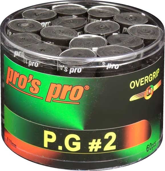 Pro's Pro P.G. 2 Griffband griffig tacky perforiert 0,7 mm 60er Box schwarz