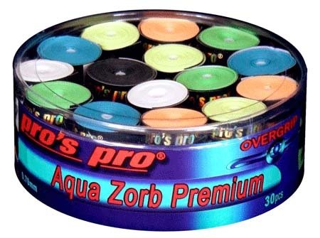 Pro's Pro Overgrips 30er Box Aqua Zorb Premium 0,70 mm sortiert trocken