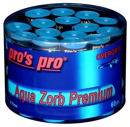 Pro's Pro Overgrips 60er Aqua Zorb Premium 0,70 mm blau trocken