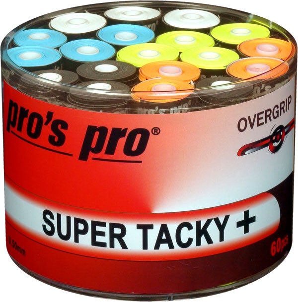 60 Pros Pro Lethal Tacky Overgrips Griffband gelocht & strukturiert, mixed/bunt 