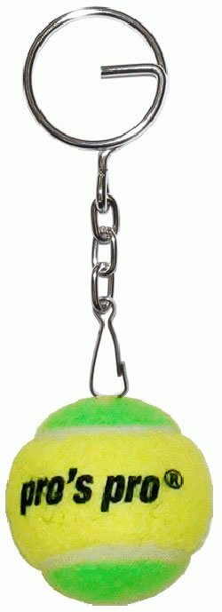 Pro's Pro Schlüsselanhänger Tennisball gelb/grün Filz
