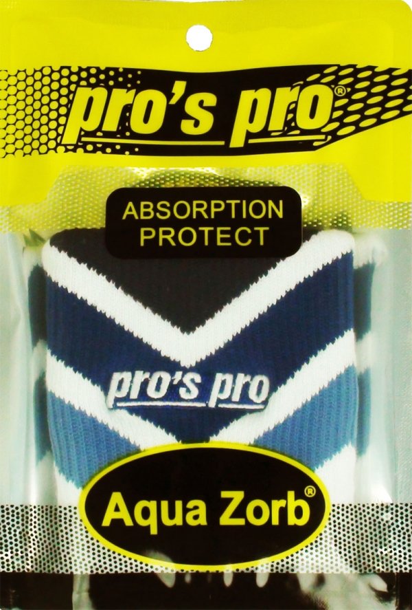 Pros Pro Aqua Zorb SCHWEISSBAND weiß/blau