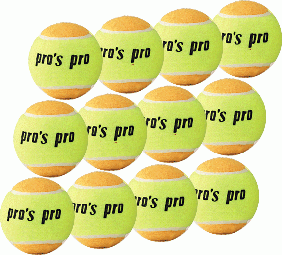 Pro's Pro Beach Tennis Ball 12er gelb / orange