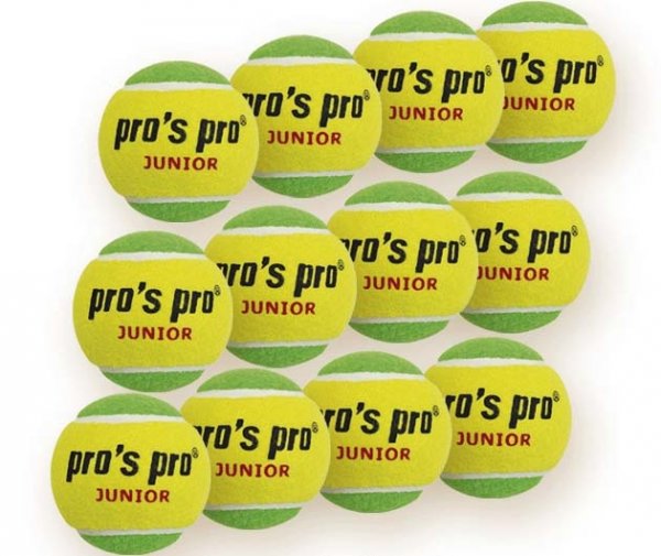 Pro's Pro Tennisbälle Junior 12er gelb-grün