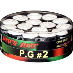 Pro's Pro P.G. 2 Griffband griffig tacky perforiert 0,7 mm 30er Box weiss