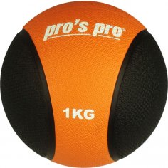 Pros Pro Medizinball 1 kg schwarz/orange