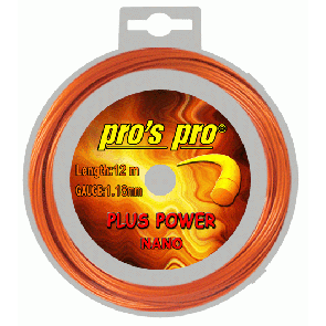 Pros Pro Deutsche Polyester Tennissaite Plus Power 1.18 mm 12 m orange
