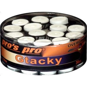 Pro's Pro Overgrips 30er Box Gtacky 0,50 mm weiss klebrig