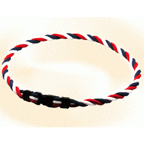 Pro's Pro Ionen Power Halskette rot/weiß/blau Small