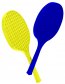 Primary Tennis Racket blau