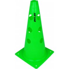 Multi-function cone with holes 38 cm green