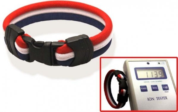 Pro's Pro Ionen Power Armband rot/weiß/blau Medium