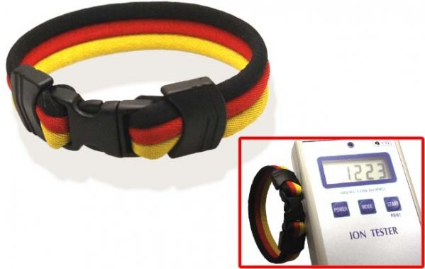 Pro's Pro Ionen Power Armband schwarz/rot/gelb Small