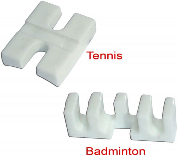 Tennis- & Badmintonadapter weiß
