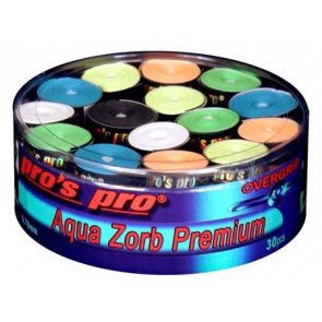 Pro's Pro Overgrips 30er Box Aqua Zorb Premium 0,70 mm sortiert trocken