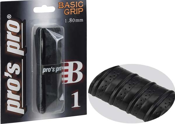 Pros Pro Basic Grip B-100 neues Basisgriffband schwarz mit Mikro-Perforation 