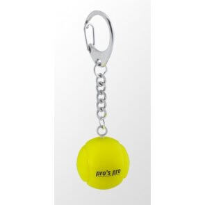 Pro's Pro Schlüsselanhänger Tennisball Silikon gelb