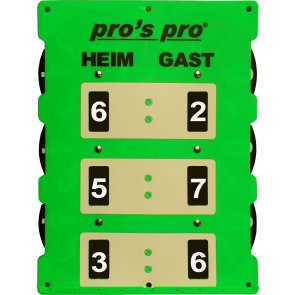 Pros Pro Spielstandanzeiger Tennis 61 x 45 cm neon-grün