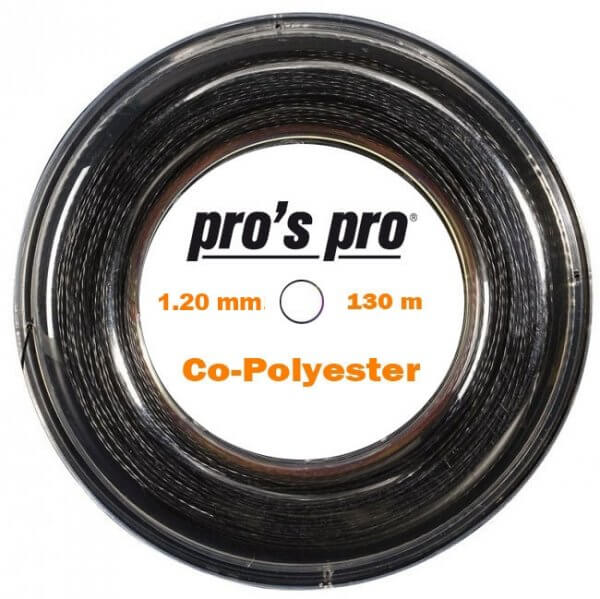 Pros Pro Co-Polyester Saite 130m 1.20mm schwarz verdreht