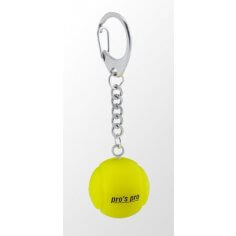 Schlüsselanhänger Tennisball Silikon gelb